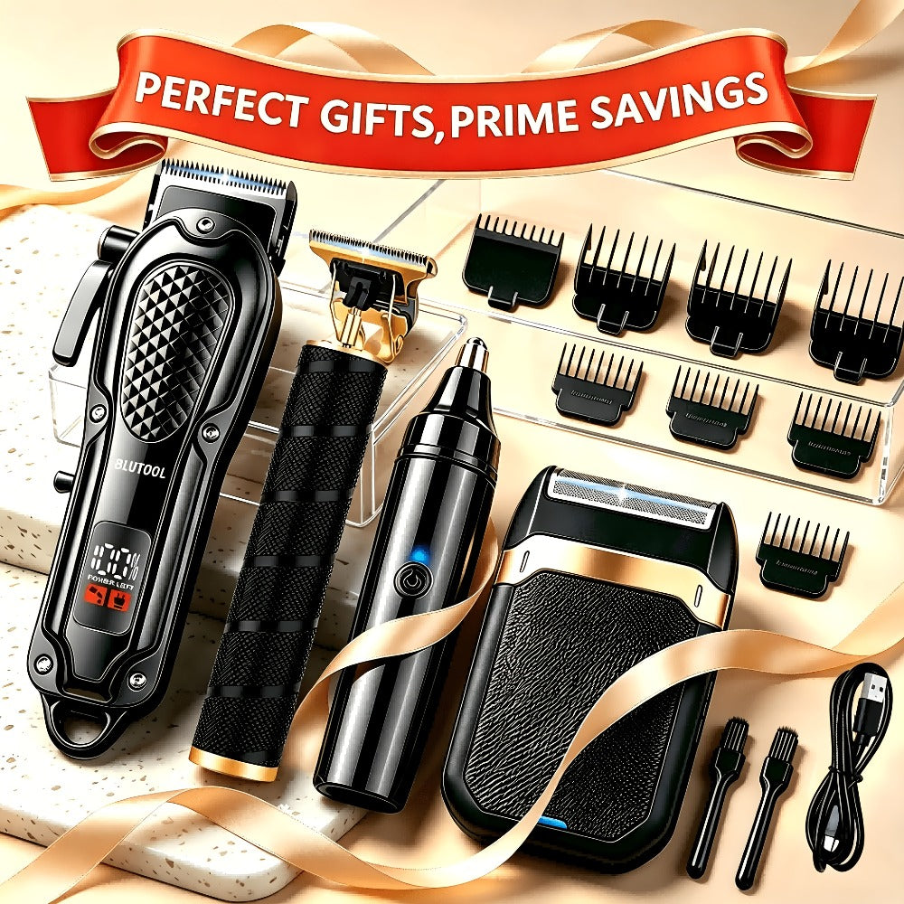 Multi-Piece Hair Clipper Kit for Men – USB Rechargeable Cordless Electric Trimmer Set, 2-Piece & 4-Piece Home Travel Barber Tool, Black Blue Gold Grooming Gift - product image 5