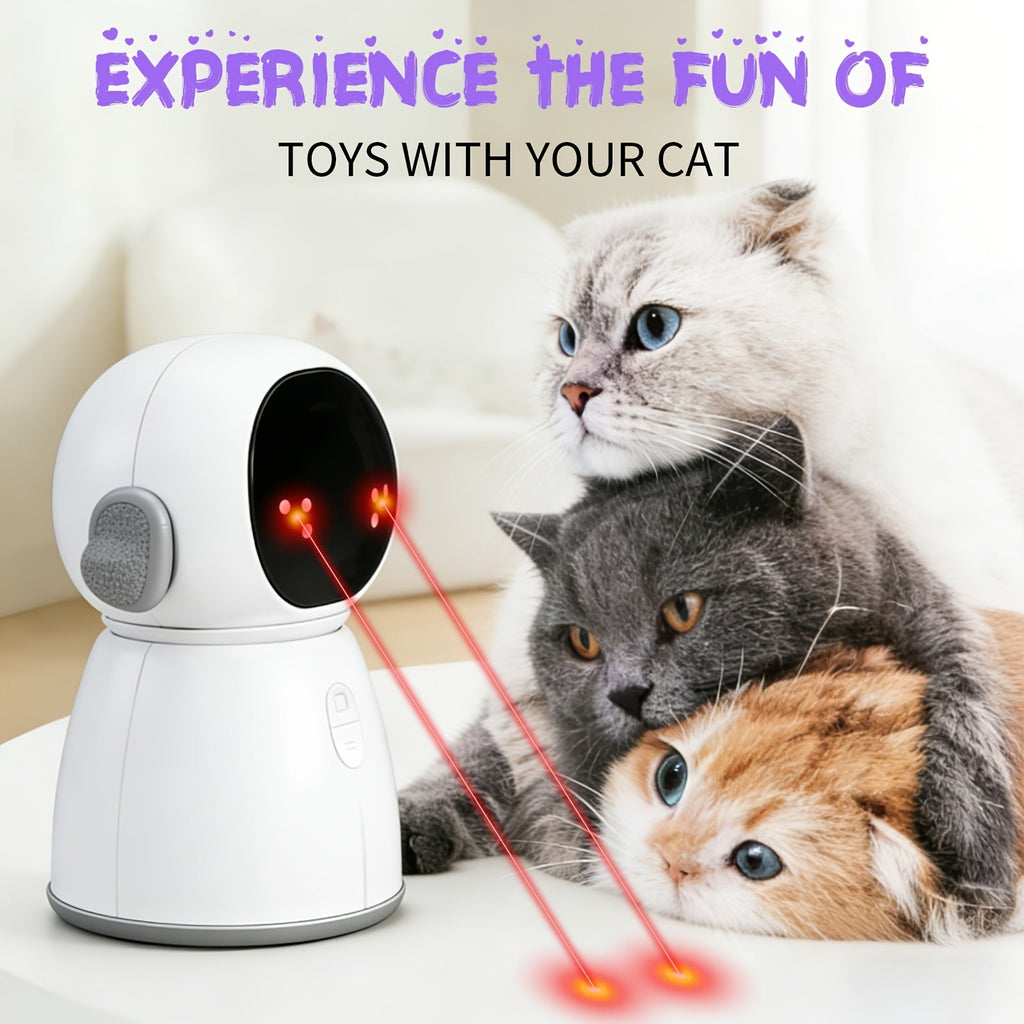 Automatic Laser Cat Toy Dual Laser Motion Activated Interactive Cat Toy 3 Speed Modes 360 Auto Rotate Rechargeable 1200mAh for Indoor Cats Kittens Dogs for - product image 3