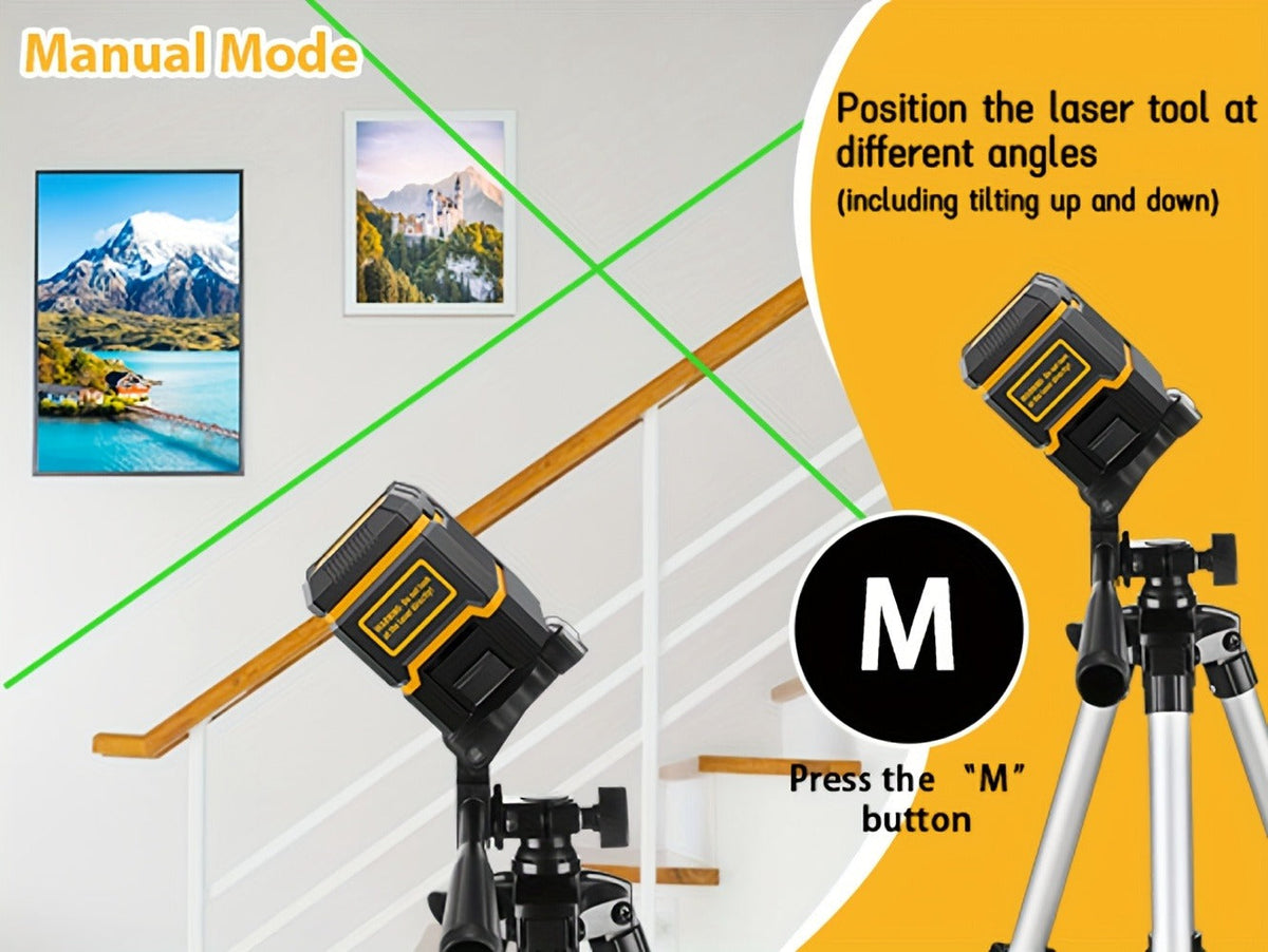 Green Laser Level Self-Leveling with Tripod – Horizontal & Vertical Cross Line Laser for Construction, Tiling, Home Renovation & Interior Decoration - product image 13