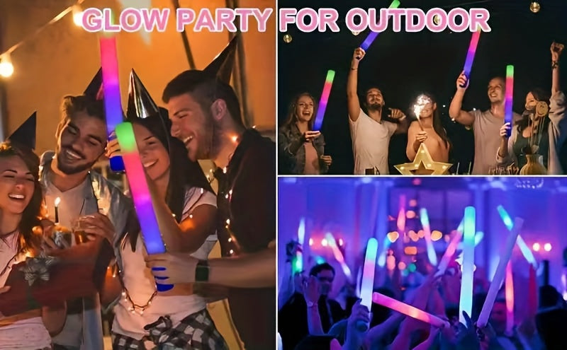 100 pcs Pack LED Foam Light Sticks - 3-Mode Color Changing Flashing Party Favors with Flashing Modes Suitable for Weddings, Birthdays, Concerts, Camping, for - product image 15