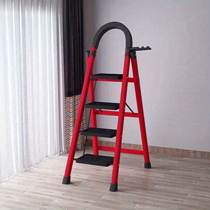 1pc Heavy-Duty 2/3/4/5-Step Portable Folding Ladder, 500 Lbs Load Capacity, Durable Plastic Material with Non-Slip Steps, Lightweight and Portable, Suitable - product image 14