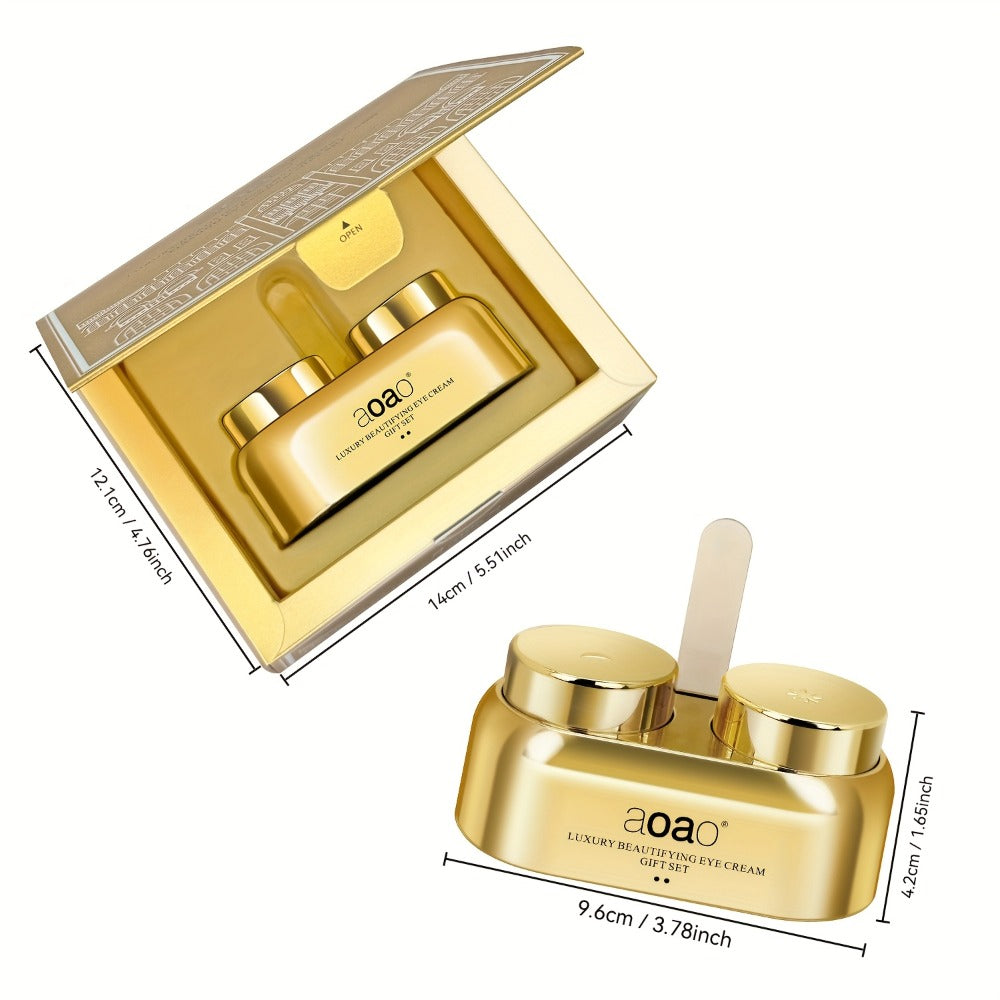 Caffeine Eye Cream Day & Night Set with Peptide, Hyaluronic Acid & Niacinamide – Firms, Brightens & Reduces Dark Circles, Puffiness & Fine Lines | Anti-Aging Eye Essence for Women  - product image 5
