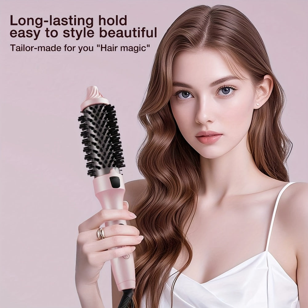 2-in-1 Hot Air Brush Straightener & Curler with Negative Ion Technology – Frizz-Free Blowout Brush with Adjustable Temp Control, Lightweight Travel Hair Styling Tool for All Hair T - product image 4