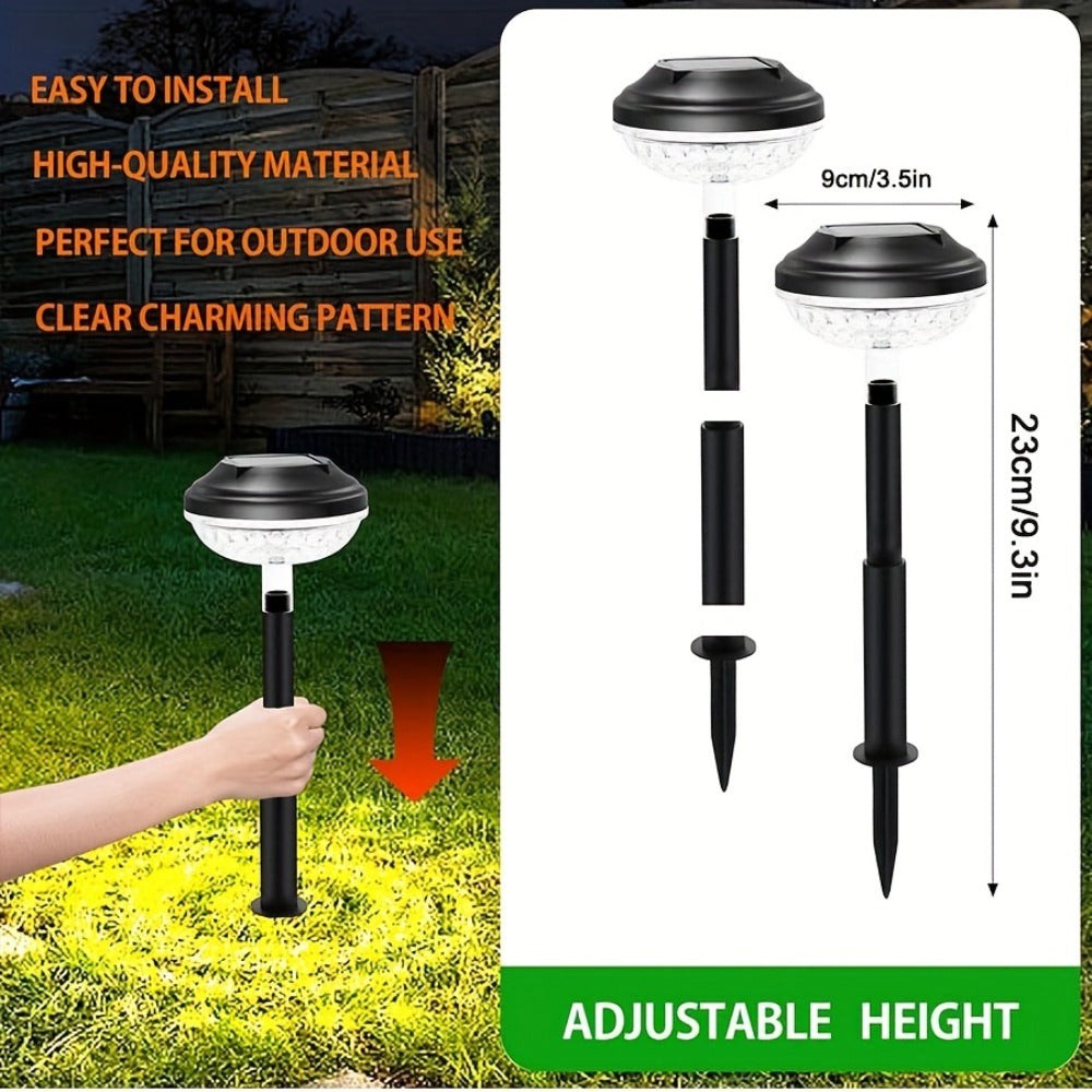 Solar Outdoor Lights 6 Pack - IP44 Waterproof LED Garden Lights with Smart Light Sensor, 2-in-1 Color & Warm White, Solar Powered Landscape Lights for Patio Yard Lawn Path Sidewalk - product image 4