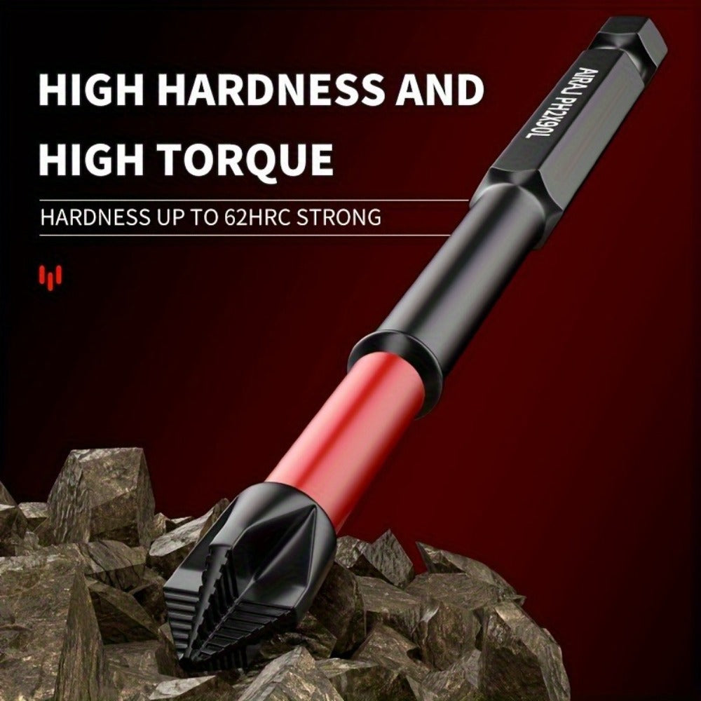 Impact Screwdriver Bits S2 Steel Anti-Slip, Magnetic Phillips Cross Drill Bit Set with Anti-Slip Teeth & High Hardness Tungsten Steel, Power Tool Bits for Home Repair, Bicycle, Fur - product image 8