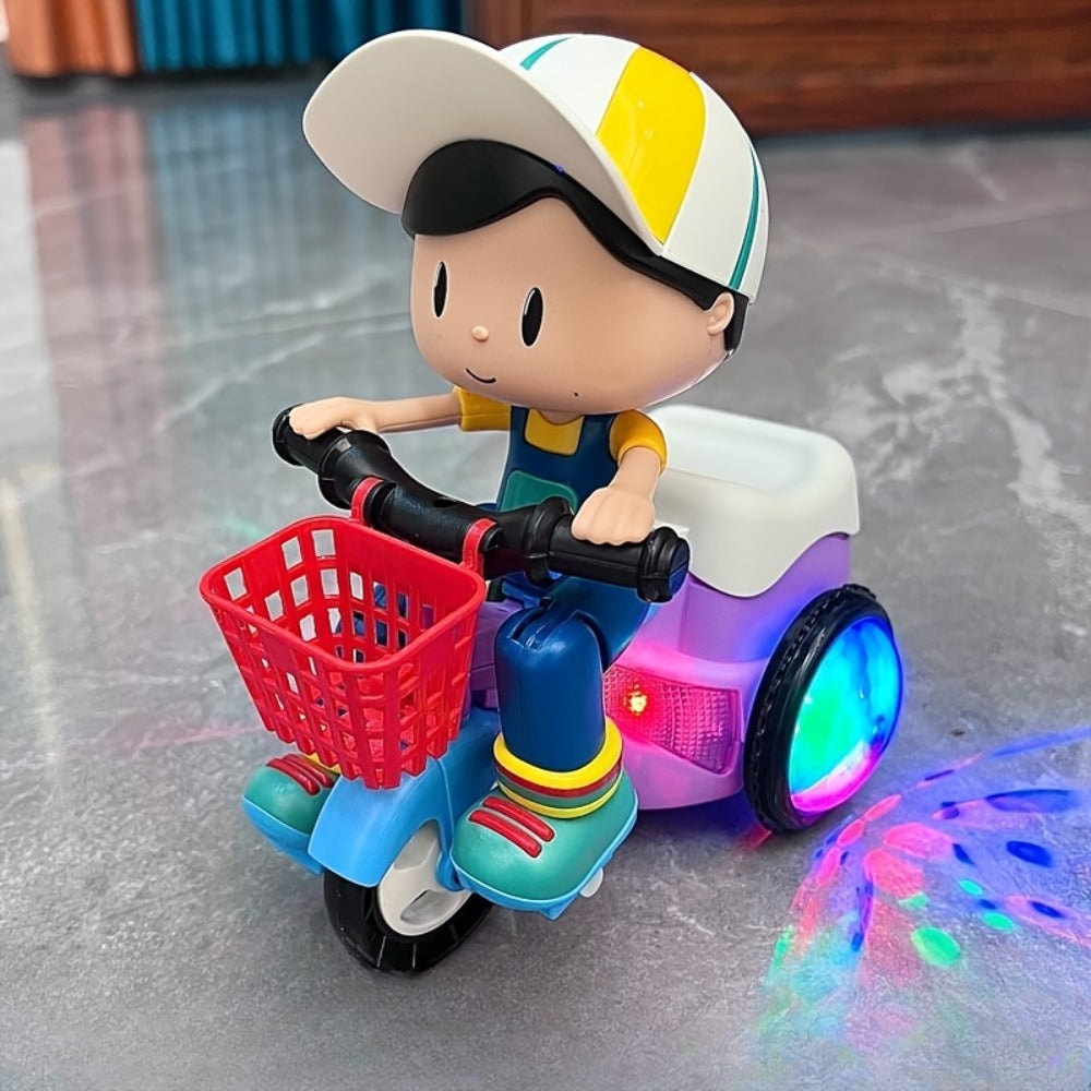 Push & Power Dual-Mode Stunt Vehicle for Toddlers Boys Girls, Birthday Christmas Gift (Multiple Colors) | Kids Electric Tricycle Toy Motorcycle with 360° - product image 20