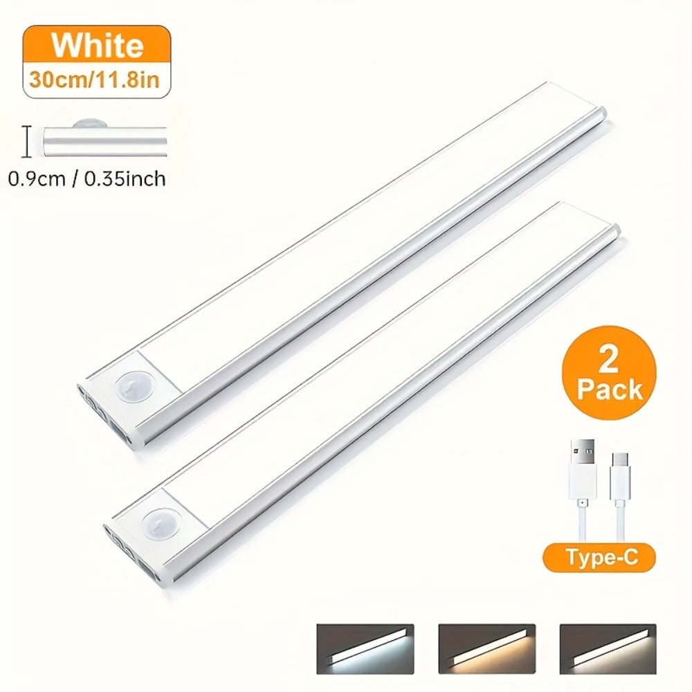 LED Motion Sensor Light USB-C Rechargeable 3 Color Temperatures Stepless Dimming Wireless Magnetic Under Cabinet Closet Night Light 1 2 4 Pack 20cm 30cm 40cm 50cm - product image 13