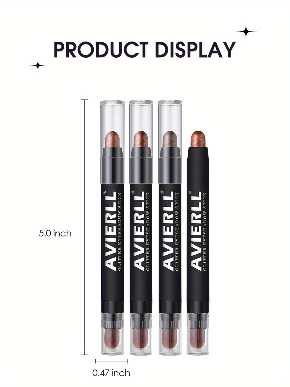 Waterproof Eyeshadow Stick Set 8 Piece – Shimmer, Pearlescent & Matte Eye Shadow Pencils, Creamy Blendable Formula, Long-Lasting Smoky Natural Glitter Eye Looks, Gift for Her - product image 21