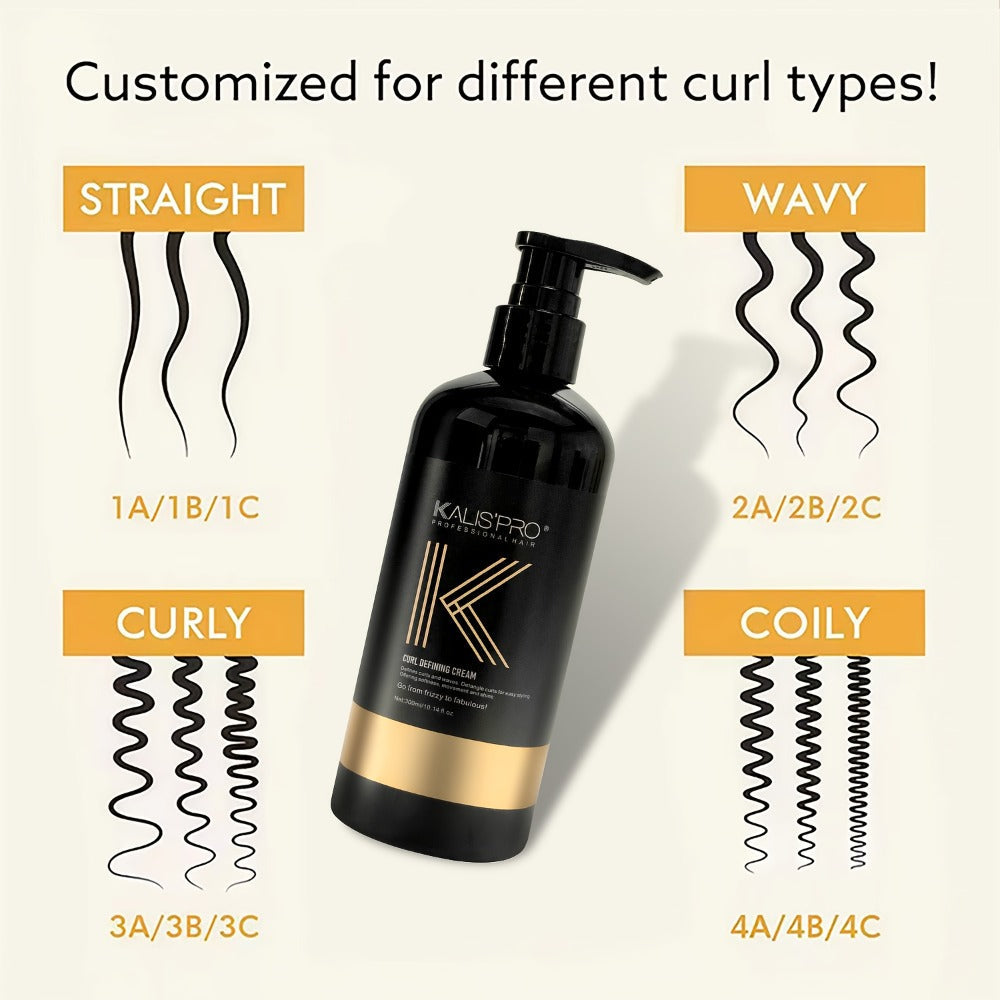 Curl Defining Cream with Detangling Brush Set 10.14 oz — Anti-Frizz Curl Enhancer, Long-Lasting Bouncy Curls, Non-Sticky Lightweight Hold, Salon Quality for Curly Wavy & Coily Hair - product image 6