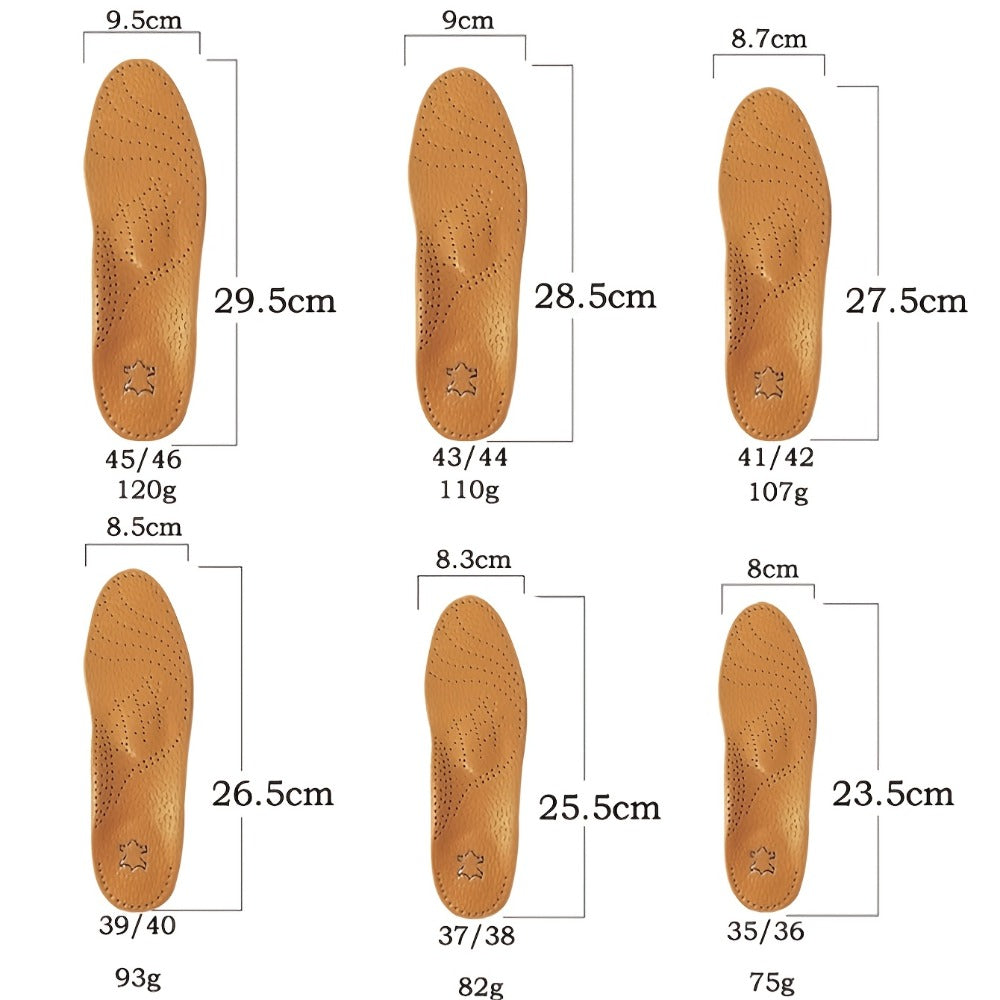 Leather Arch Support Insoles for Men & Women – Cushioned Latex Orthotic Shoe Inserts with Nylon Support for All-Day Comfort and Pain Relief - product image 4