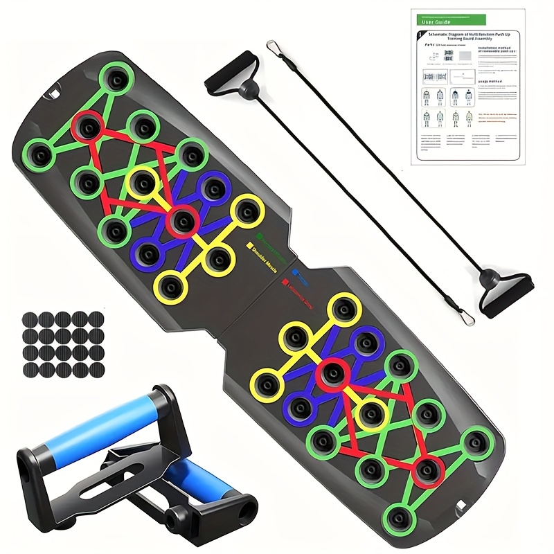 Push Up Board Multifunctional Color-Coded Chest Workout System – Shoulders – Adjustable Home Gym Equipment for Chest – Triceps & Back Strength Training - product image 14