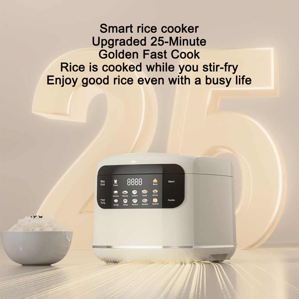 Rice Cooker 2L 4 Cups 10-in-1 Mini Multifunctional Compact Electric Rice Cooker for Rice Soup Stew Oatmeal Cake Steamed Vegetables Perfect for Small Kitchen Dorm Apartment - product image 19