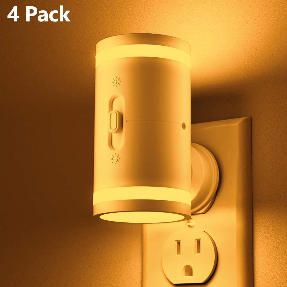 LED Night Light Plug In Dusk to Dawn Sensor – 5-120LM Adjustable Brightness, 3 Color Temperatures, Modern Plug-In Night Lights for Hallway, Bedroom, Staircase, Bathroom & Toddler R - product image 7