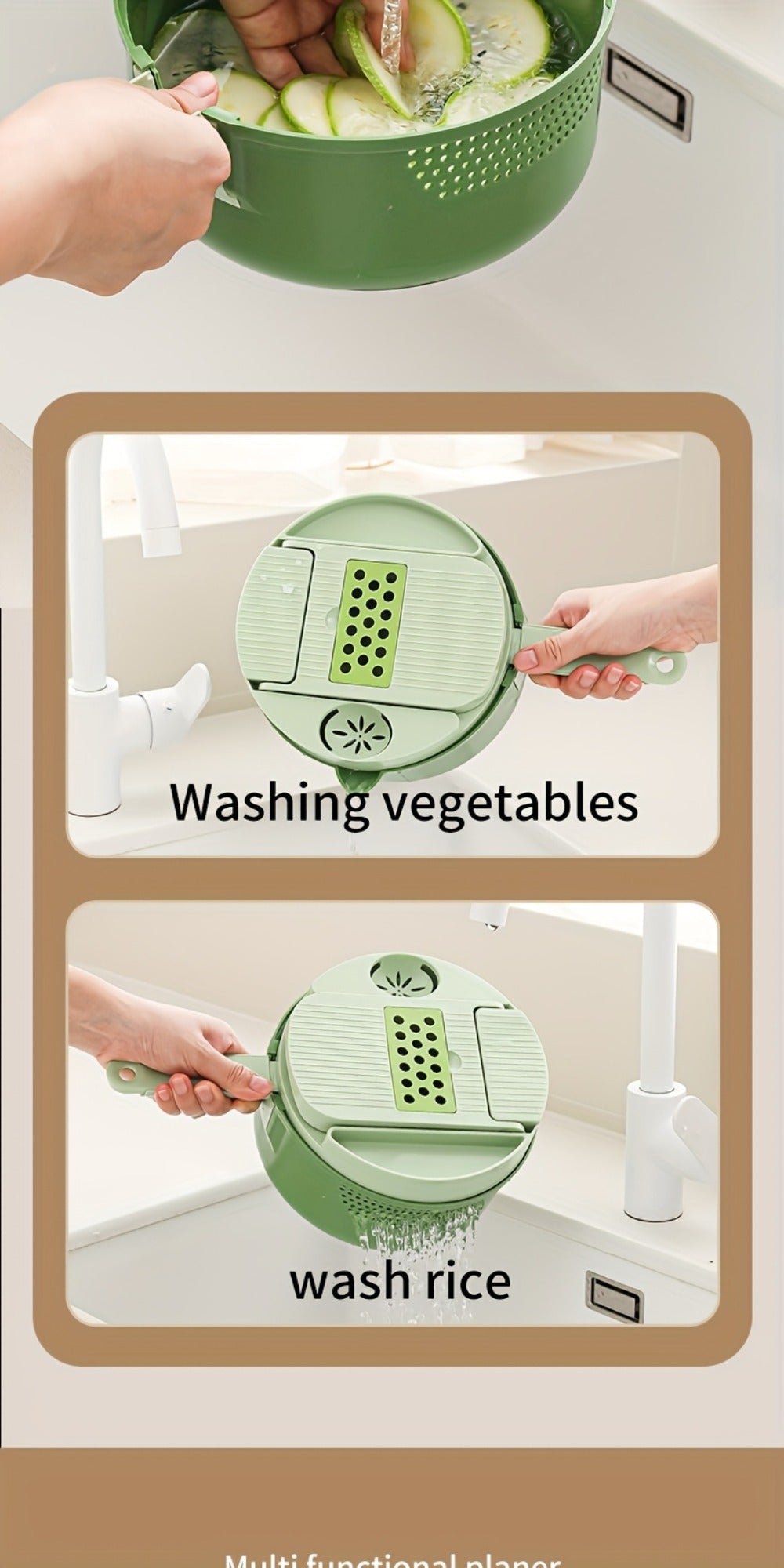 Vegetable Chopper 16-in-1 Manual Food Chopper Slicer Dicer Grater with Container – Professional Onion Potato Carrot Cutter Kitchen Tool - product image 21