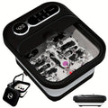 Foot Spa Massager Collapsible with Heater & Temperature Control – Foot Bath with Bubbles, 6 Massage Rollers, Vibration, Red Light Therapy & Auto Massage for Home Foot Care, Black B - product image 31