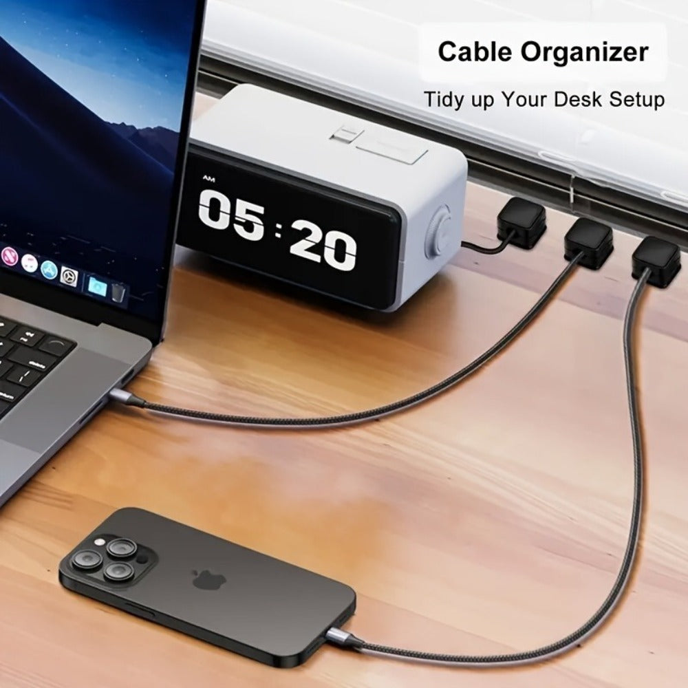 Silicone Cable Clips Self-Adhesive 16 Pcs – Reusable Cable Organizer & Wire Management for Desk, Car & Office, Universal Data Cable Holder, High-Elasticity Wear-Resistant, for Tech - product image 6