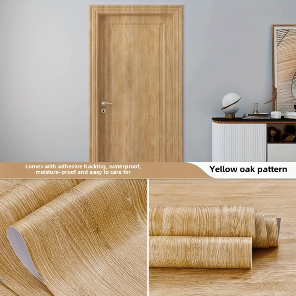 Wood Grain Floor Sticker Roll Peel & Stick Self-Adhesive Non-Slip Thickened Vinyl – Vintage DIY Flooring for Walls, Floors, Desks & Door Panels - product image 8