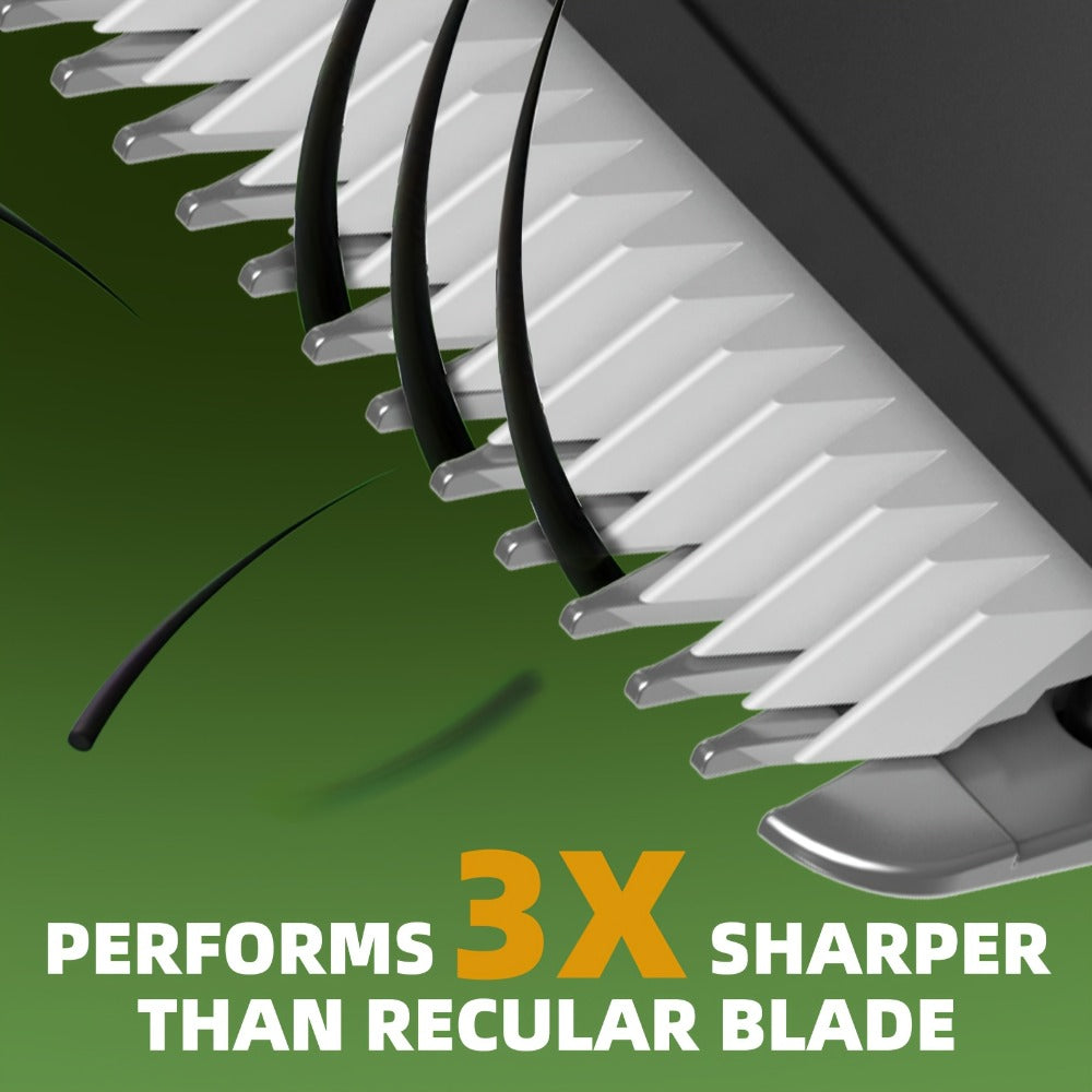 Ceramic Blade IPX7 Waterproof Ball Trimmer for Men Replaceable Head Electric Groin Pubic Body Hair Shaver LED Battery Display Safe Gentle Grooming Sensitive Areas Black Blue White - product image 12