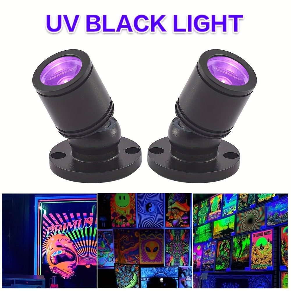 LED UV Blacklight USB Powered Mini Spotlight – Glow Party, Tapestry & UV Reactive Decoration with On/Off Switch - product image 13