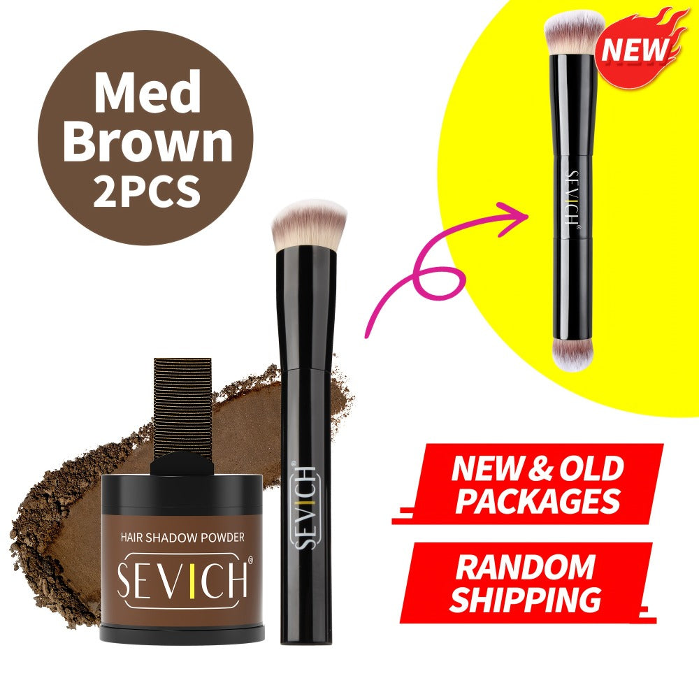 Hair Root & Hairline Concealer Powder Kit with Brush — Waterproof Instant Coverage for Thinning Hair, Receding Hairline & Bald Spots | 5 Shades | Black & Brown Tones | Women & Men - product image 7