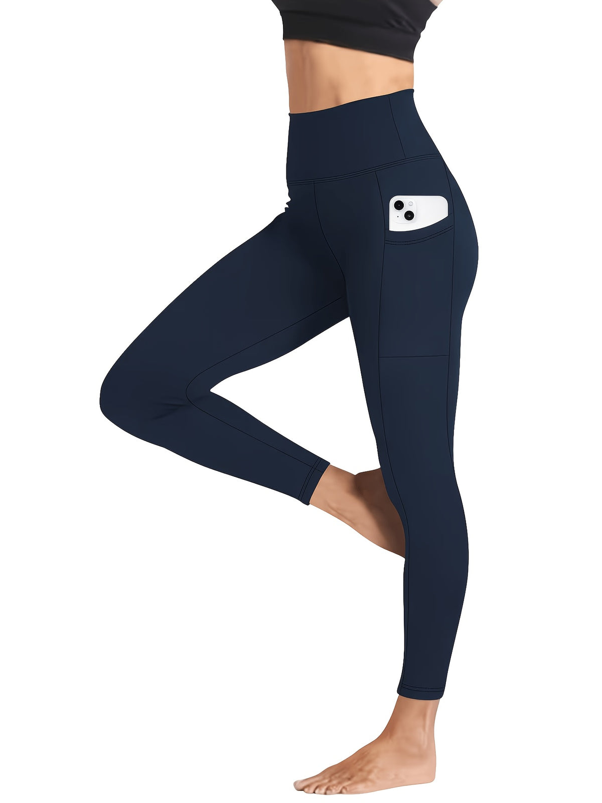 5pcs Women's Hip-lifting& Tummy Control Leggings, Quick-drying, Breathable, Highly Elastic and Soft, Suitable for Gym, Yoga, Pilates, Beach Wear - product image 8