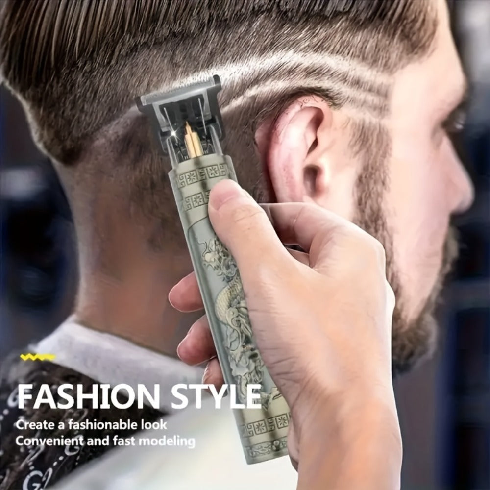 Beard Trimmer for Men USB Rechargeable Zero Contour Precision Edger Lithium Battery — Hair Clipper with Limit Comb ABS Body for Beard Facial Hair Body Grooming, Gold Black Bronze H - product image 13