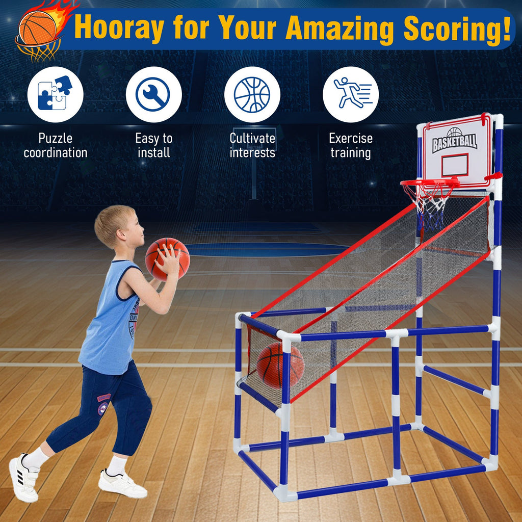 Kids Adjustable Basketball Hoop Set with 2 Balls & Storage – Best Birthday Christmas Gift for Boys and Girls – Indoor Outdoor Sport Toy for Ages 3 – 6, Thick - product image 13