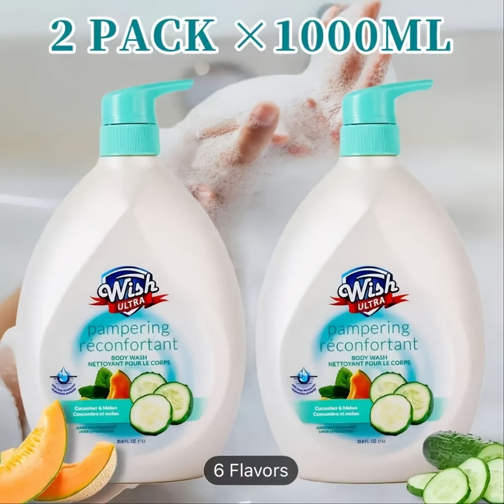 Vitamin E Body Wash for Women & Men Deep Cleansing Blackhead Removal Dead Skin Exfoliating Long-Lasting Fragrance Shower Gel Multiple Scents Cucumber Melon Peach Coconut Shea Butte - product image 7