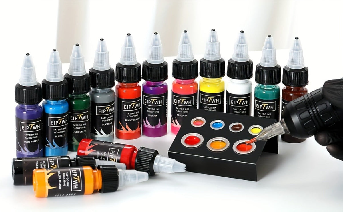 Tattoo Ink Set 14 Colors — EIPTWH 15ml Vivid Pigment Kit, Long-Lasting Skin-Safe Formula, Complete Professional & Beginner Color Palette for Body Art - product image 11