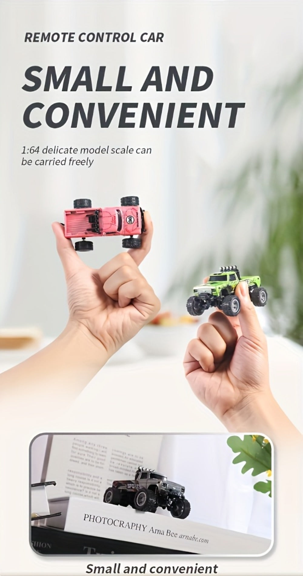 Mini RC Car 1/64 Scale High-Speed Off-Road Monster Truck | 2.4GHz Alloy Die-Cast Remote Control Car with Shock Absorber, All-Terrain Climbing RC Toy Gift for - product image 17