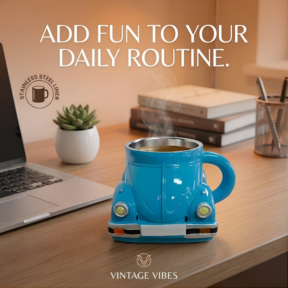 Sports Car Shape Coffee Mug – Fun Novelty Car Shaped Drinking Cup Large Capacity – Unique Tea Cup for Office & Home Decor – Cool Birthday & Christmas Gift for Car Lovers – 6 Colors - product image 4