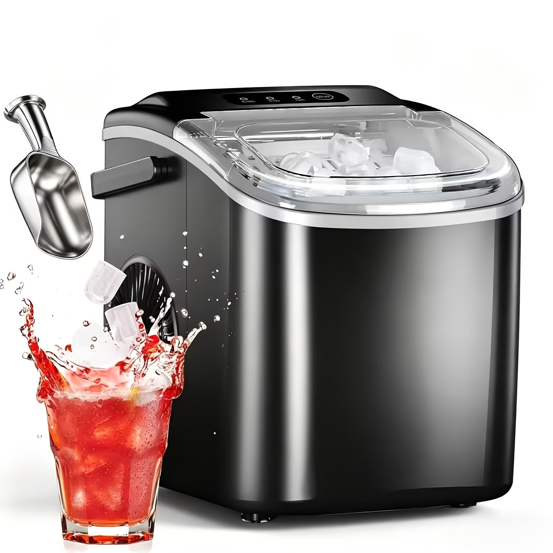 Countertop Bullet Ice Maker 26lbs/24H, 9 Bullet Ice Cubes in 6 Mins, 2 Sizes, Self-Cleaning Portable Ice Machine with Handle Ice Basket & Scoop, for Home Kitchen RV Camping - product image 12