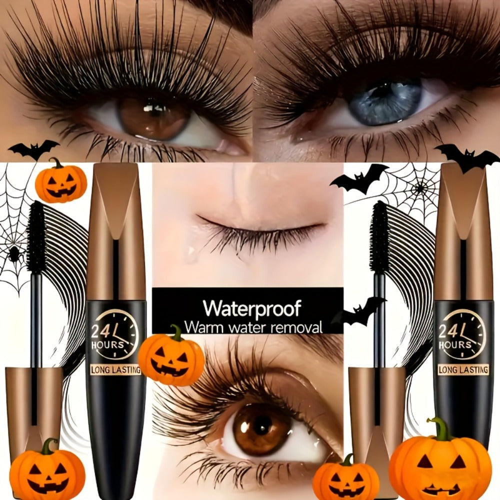 8D Fiber Mascara Set 2 Pcs Volumizing Lengthening Smudge-Proof Waterproof Long-Lasting Lash Extension Enhancer with Eyeliner Pencil Bold Black Eye Makeup Gift for Her - product image 10