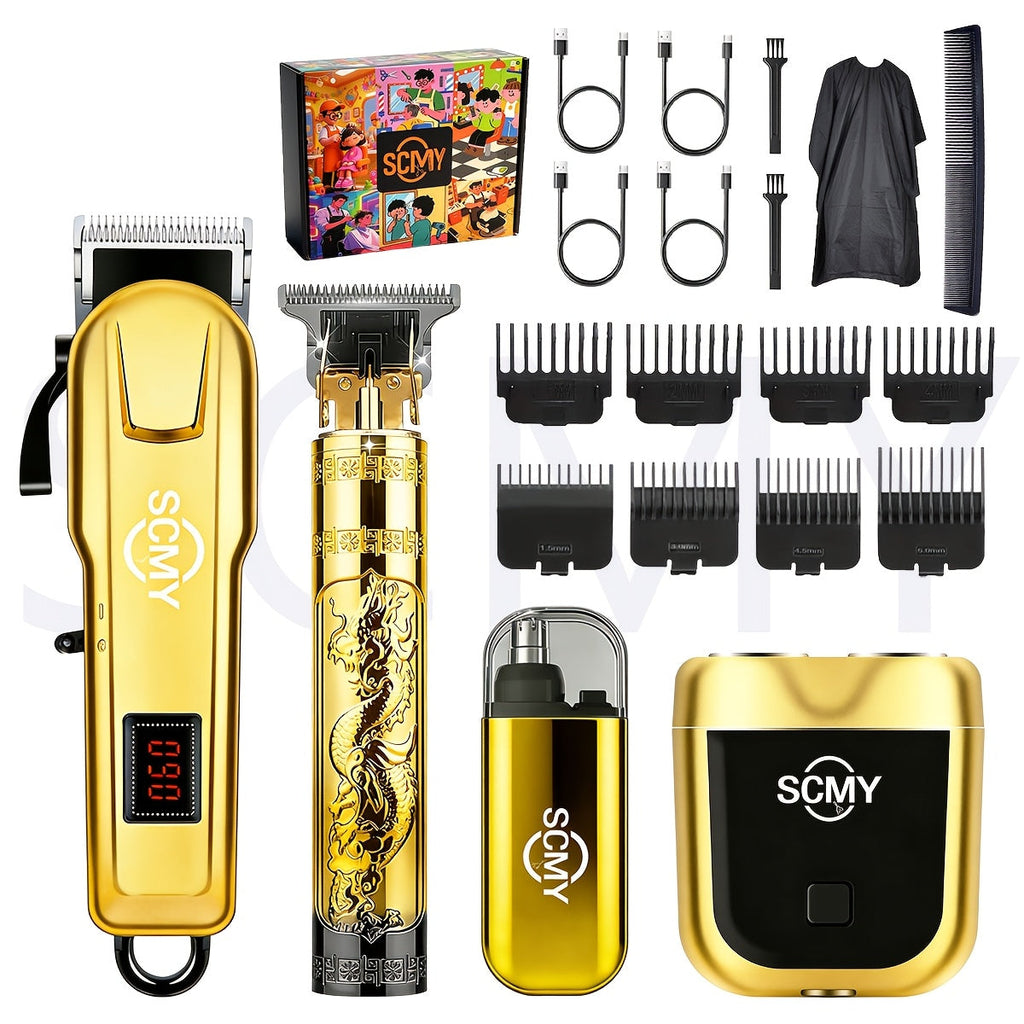 Cordless Hair Clipper Set for Men & Women — Professional Wireless Barber Clippers with T-Blade Trimmer, LED Screen, Adjustable Taper Lever, Rechargeable USB, Steel Blades, Home & T - product image 12