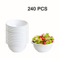 Disposable Plastic Bowls 13oz Soccer Pattern | 240 Pack Hard Plastic Party Bowls with Handles, Bulk Serving Bowls for Ice Cream, Salad, Snacks, Camping, BBQ, Picnic Party Supplies