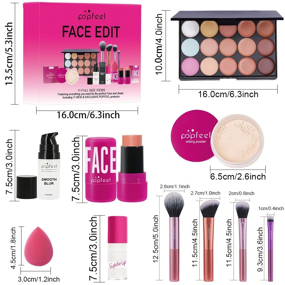 Makeup Gift Set Box for Women Teens – Eyeshadow Palette Blush & Foundation Waterproof Long-Lasting Complete Beauty Cosmetic Kit All Skin Tones Everyday Outdoor Wear - product image 4