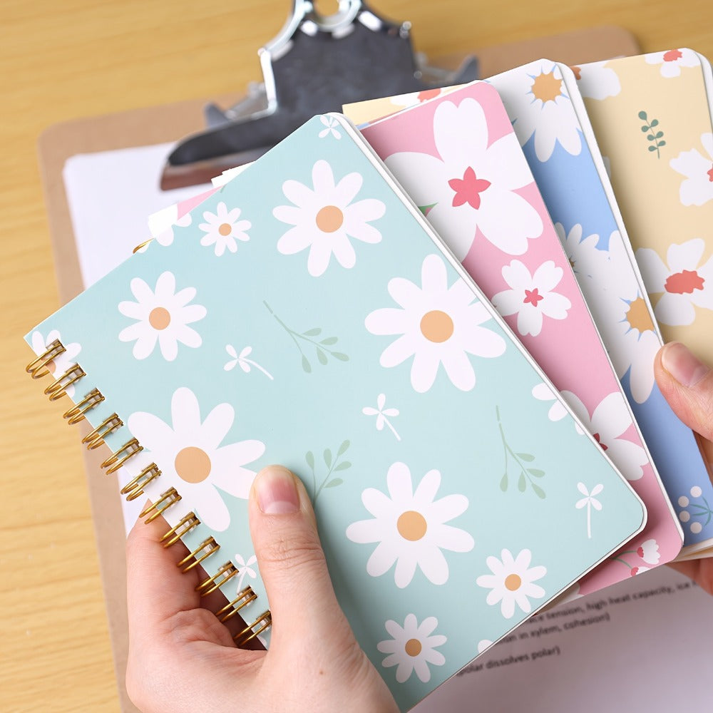 A6 Spiral Notebooks 8 Pack - Floral Design College Ruled Journals with Tear-Off Pages | Portable Memo Pads for Students & Office | Gift Set - product image 6