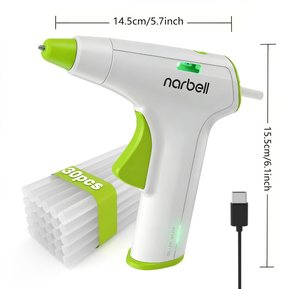 Cordless Hot Glue Gun Fast Heating USB Rechargeable 2000mAh – 12-Second Heat-Up, Anti-Drip Nozzle, Auto Shut-Off, Mini Glue Sticks Included, Portable Wireless Glue Gun for DIY Craf - product image 4