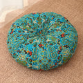 Floor Pillow Round Bohemian Thick Cushion Vintage Floral Pattern Boho Meditation Seat Pad Fade Resistant Cotton Filled Decorative Pouf for Living Room Bedroom All Seasons - product image 11