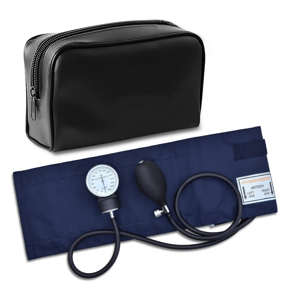 Aneroid Sphygmomanometer & Stethoscope 2-in-1 Set - Manual Blood Pressure Monitor with Nylon Cuff, Fixing Clip, Stethoscope, Portable Case & Accessories, Emergency BP Kit for Medic - product image 6