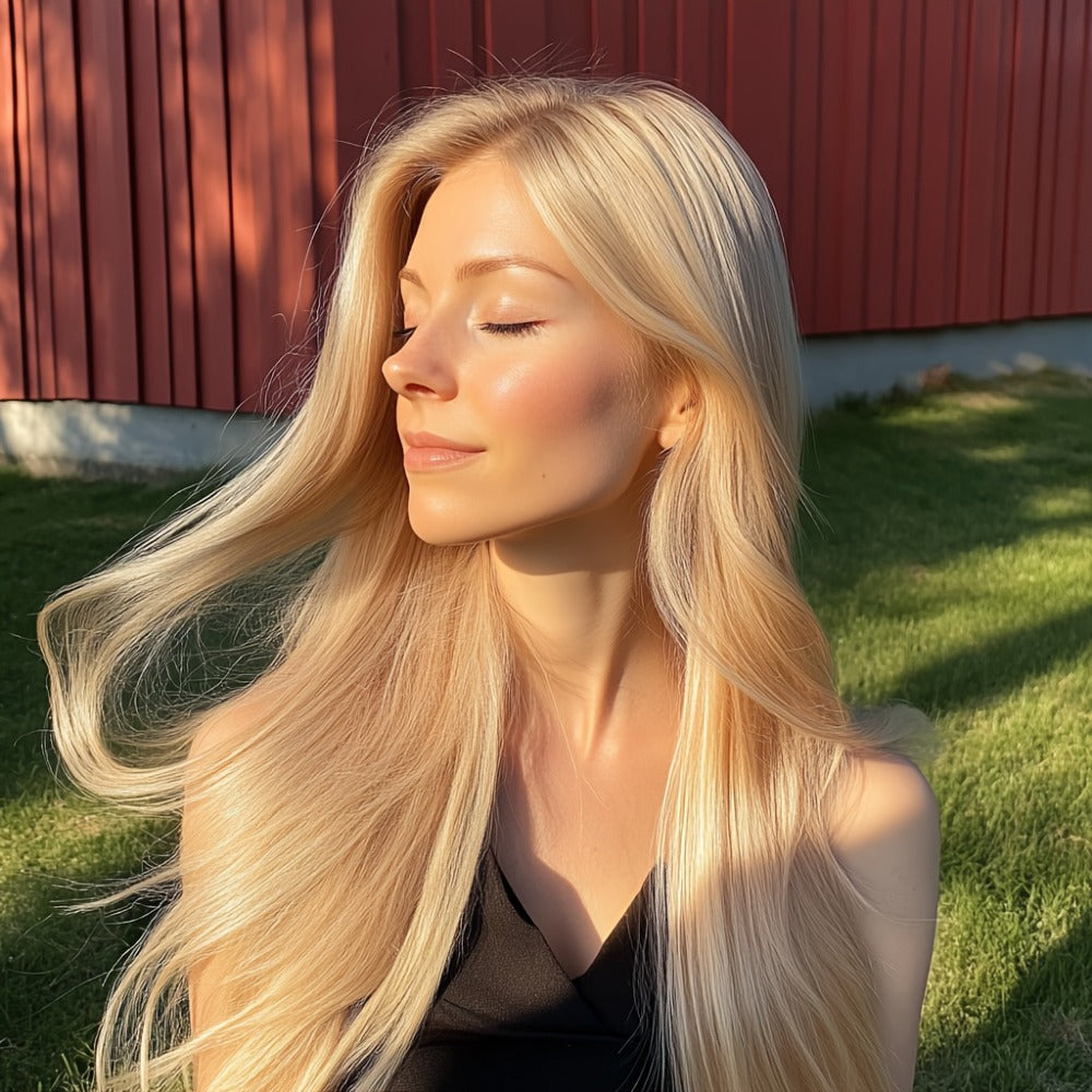 Heat Resistant Synthetic Wig Long 24 Inch 6 Colors Dark Brown Ivory Light Golden for Women Daily Wear Party Holiday Beginner Friendly Natural Look - product image 36
