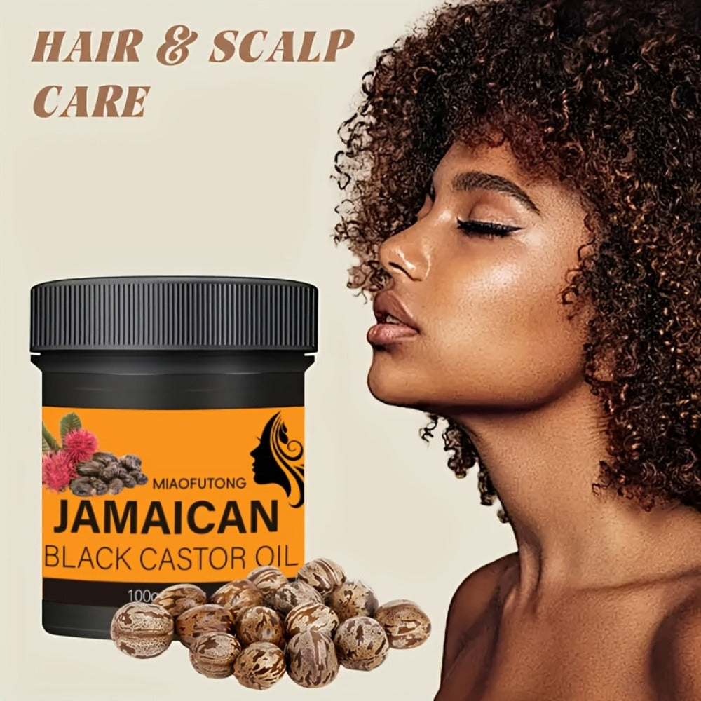 Black Castor Oil Hair Milk 5pcs — 100% Jamaica Pure Cold-Pressed Castor Oil Leave-In Moisturizer for Curly, Coily & Textured Hair | Deep Hydration, Frizz Control, Split End Prevent - product image 2