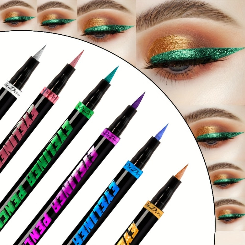 Eyeliner Pencil Set Waterproof 6 Colors Smudg1e Proof Long Lasting Colored Eye Liner for Women Pigmented Gel Eyeliner Pencils Makeup Kit Holiday Gift - product image 2