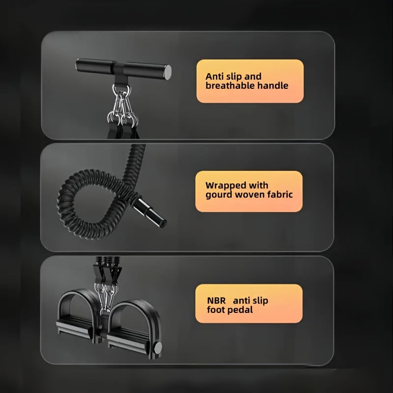 Resistance Band Set 6-in-1 Multifunctional Pedal Puller with Adjustable Tensioner for Body Stretching, Strength Training, Gym Workout & Fitness Exercise - product image 2