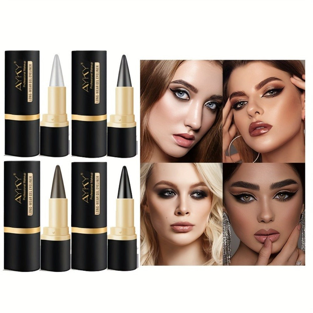 Waterproof Eyeliner Pencil Set 3 Pack Matte Black Smudge Proof Long Lasting Creamy Smooth Eye Liner Kit for Women Beginners All Day Wear Daily Party Gift - product image 5