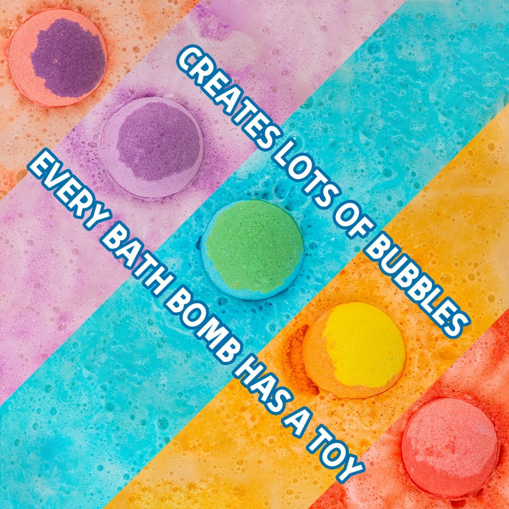 Kids Bath Bombs with Surprise Inside 20 Pack - Fizzy Bath Balls with Hidden Toy for Boys Girls Toddlers, Animal & Ocean Theme, Lavender Scent, Fun Educational Birthday Christmas Ea - product image 3