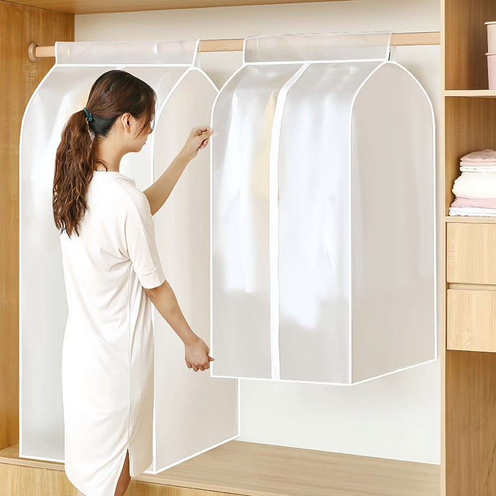 Garment Bag Clothes Dust Cover - Translucent PEVA Waterproof Hanging Storage Bag for Coat Dress Suit, Thickened Washable, Multiple Sizes - product image 11