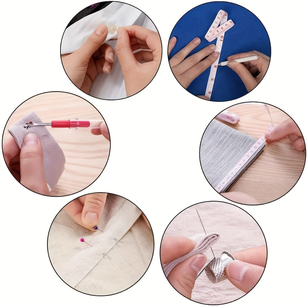 269pcs Sewing Kit Gift Set For Grandma, Mom, Friends, Adult Beginners, Travelers - Portable Sewing Supplies & Accessories With Case - Includes Thread, Needles - product image 6