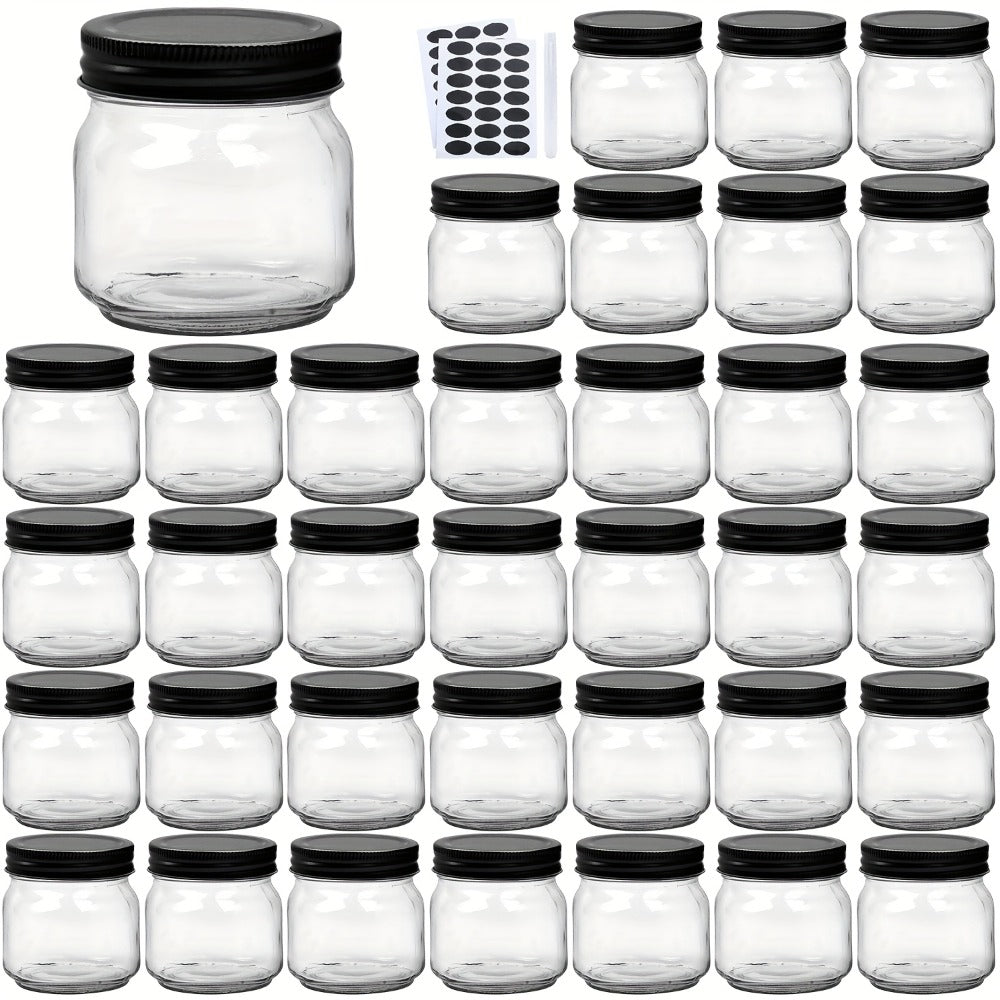Mason Jars 8oz Glass Jars with Lids – 9/18/27/36 Pack Regular Mouth Canning Jars for Storage, Spices, Jelly, Jam, Honey & Caviar | Dishwasher Safe Spiral Lid Kitchen Storage Contai - product image 11