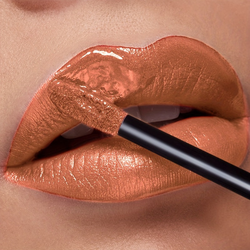 Metallic Glitter Liquid Lipstick 22 Shades Waterproof Shimmer Lip Gloss Non-Sticky Plant Squalane Formula - Long-Lasting Transfer-Proof Bold Lip Tint for Party Festival Bridal Dail - product image 30